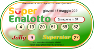 estrazione superenalotto giovedi 13 maggio 2021