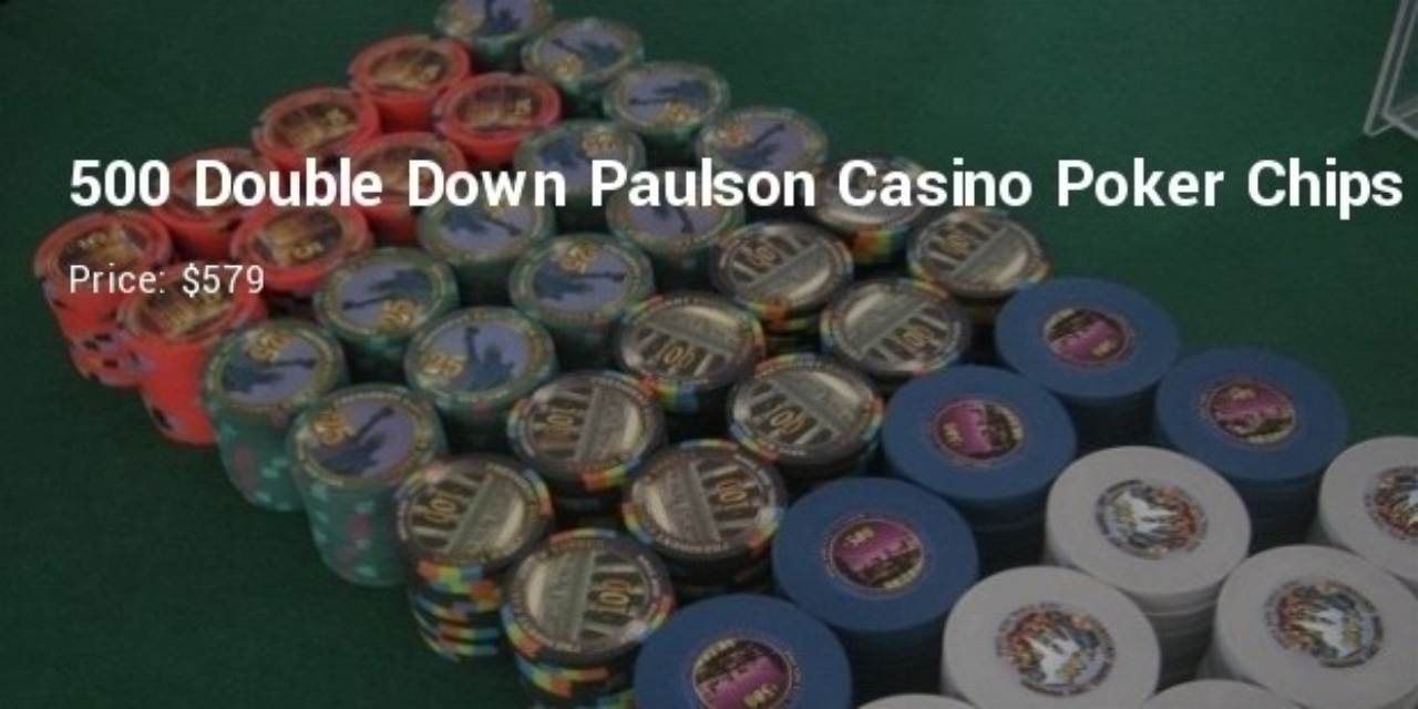 10. 10. 500 Double Down Saloon Paulson Casino Poker Chips- $579