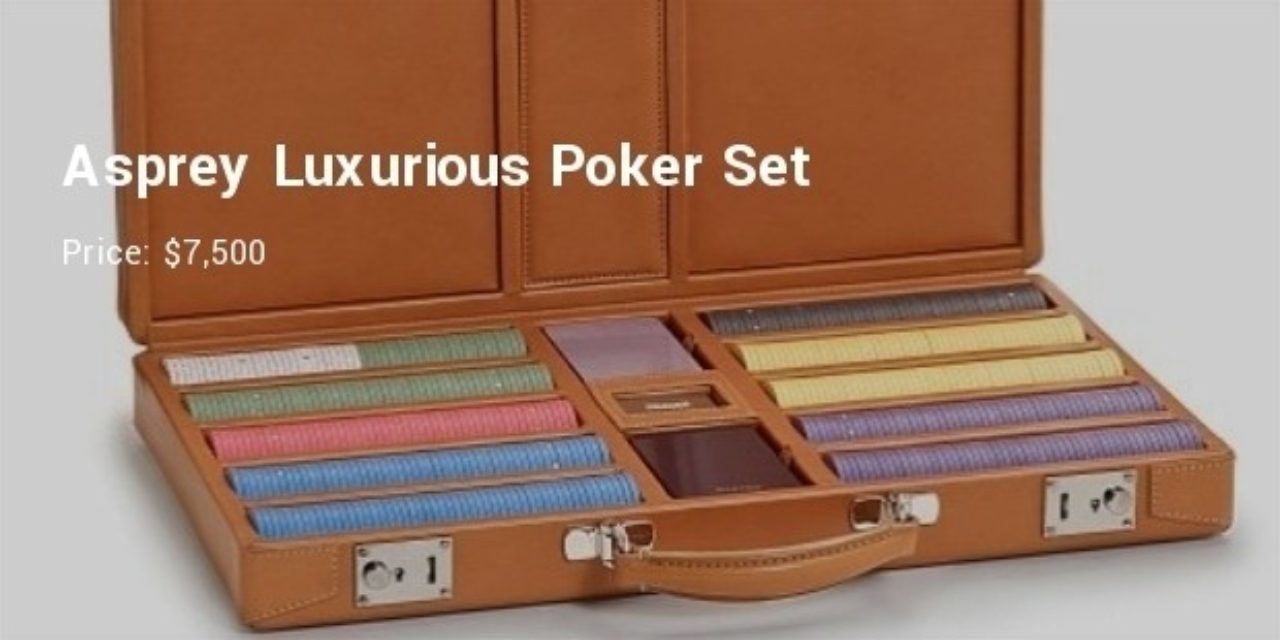 5. Asprey Luxurious Poker Set- $7,500