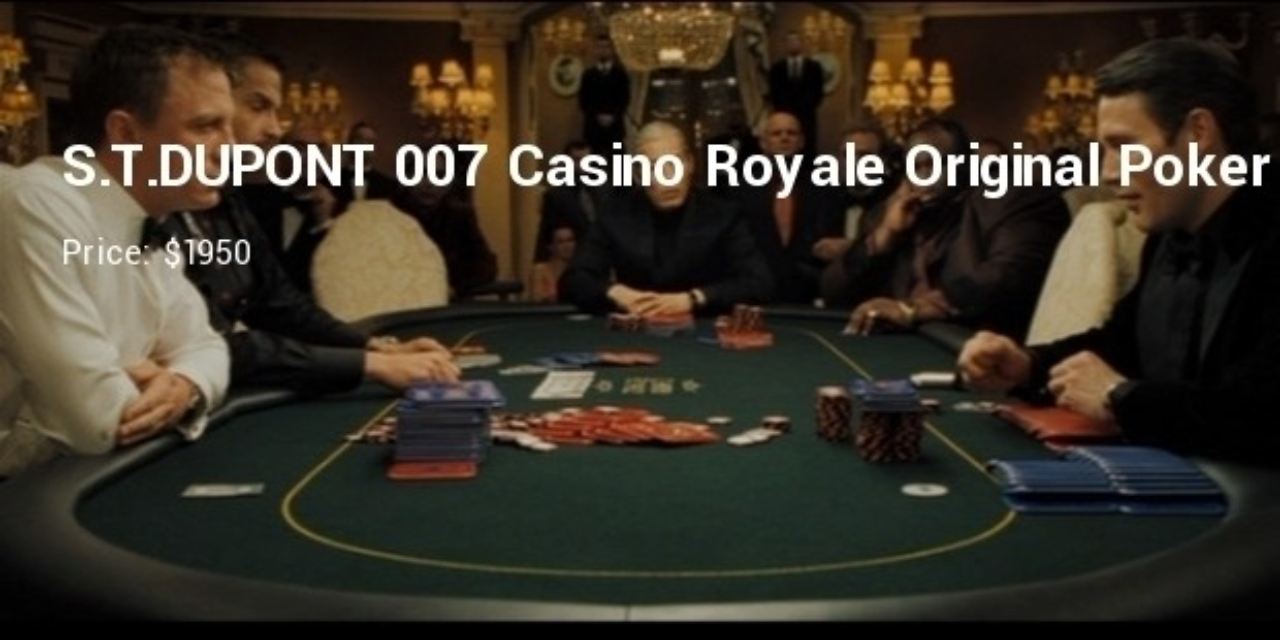 7. S.T.DUPONT 007 Casino Royale Original Poker Set BNIB- $1950