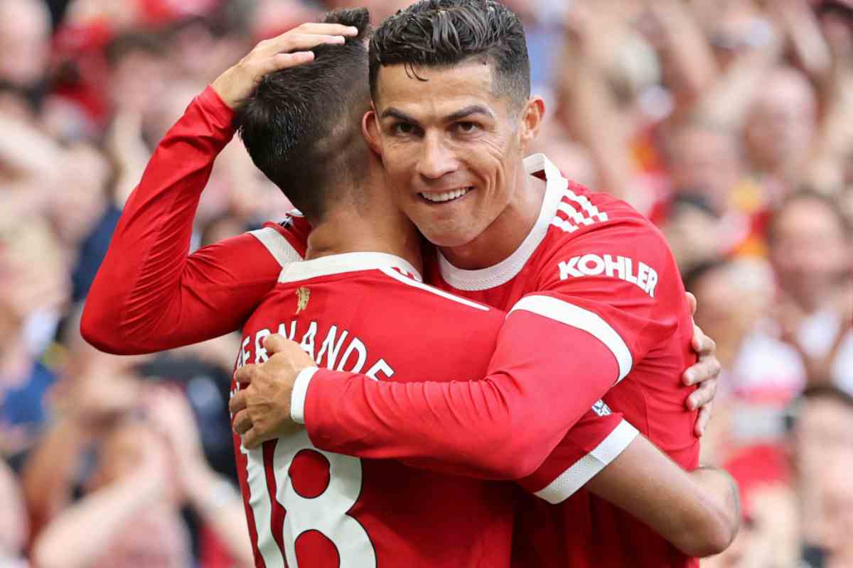 Cristiano Ronaldo e Bruno Fernandes (Getty Images)