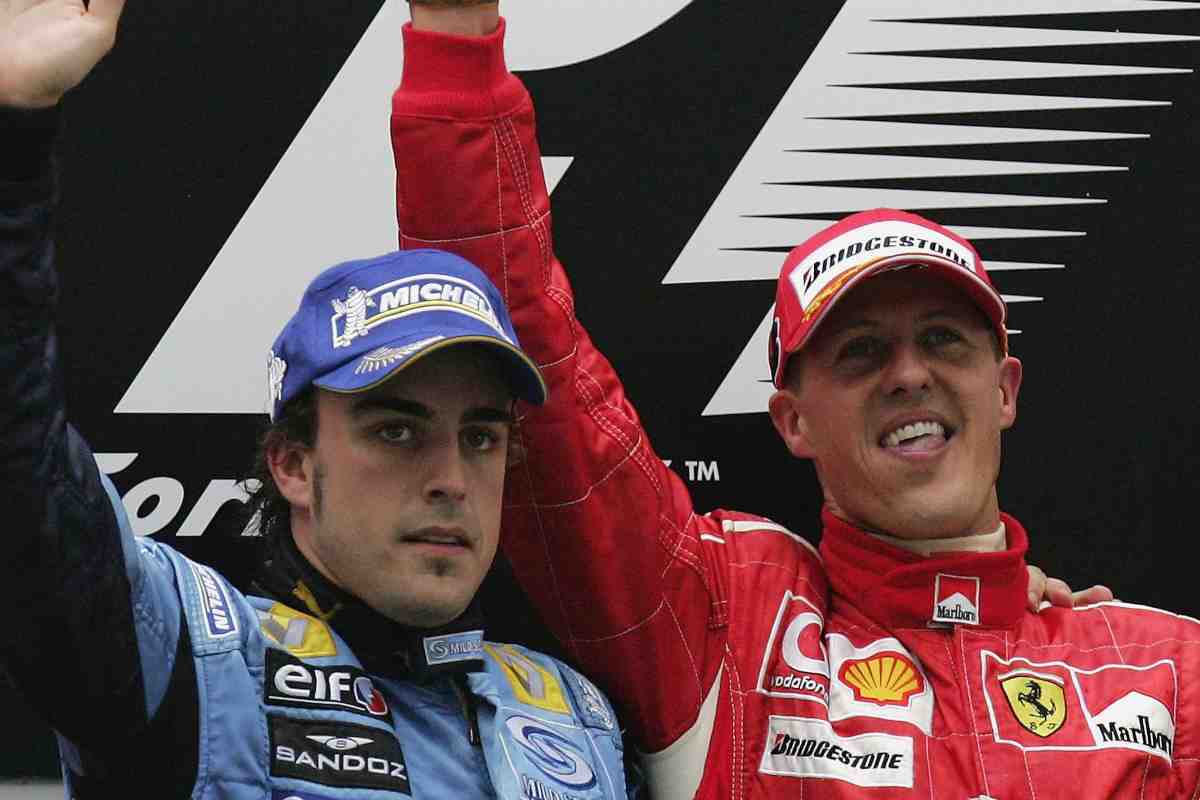 Michael Schumacher e Fernando Alonso (GettyImages)