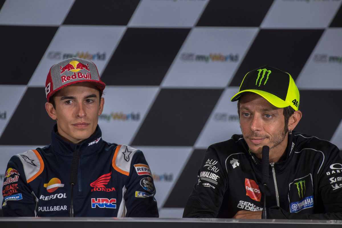 Valentino Rossi e Marc Marquez (GettyImages)