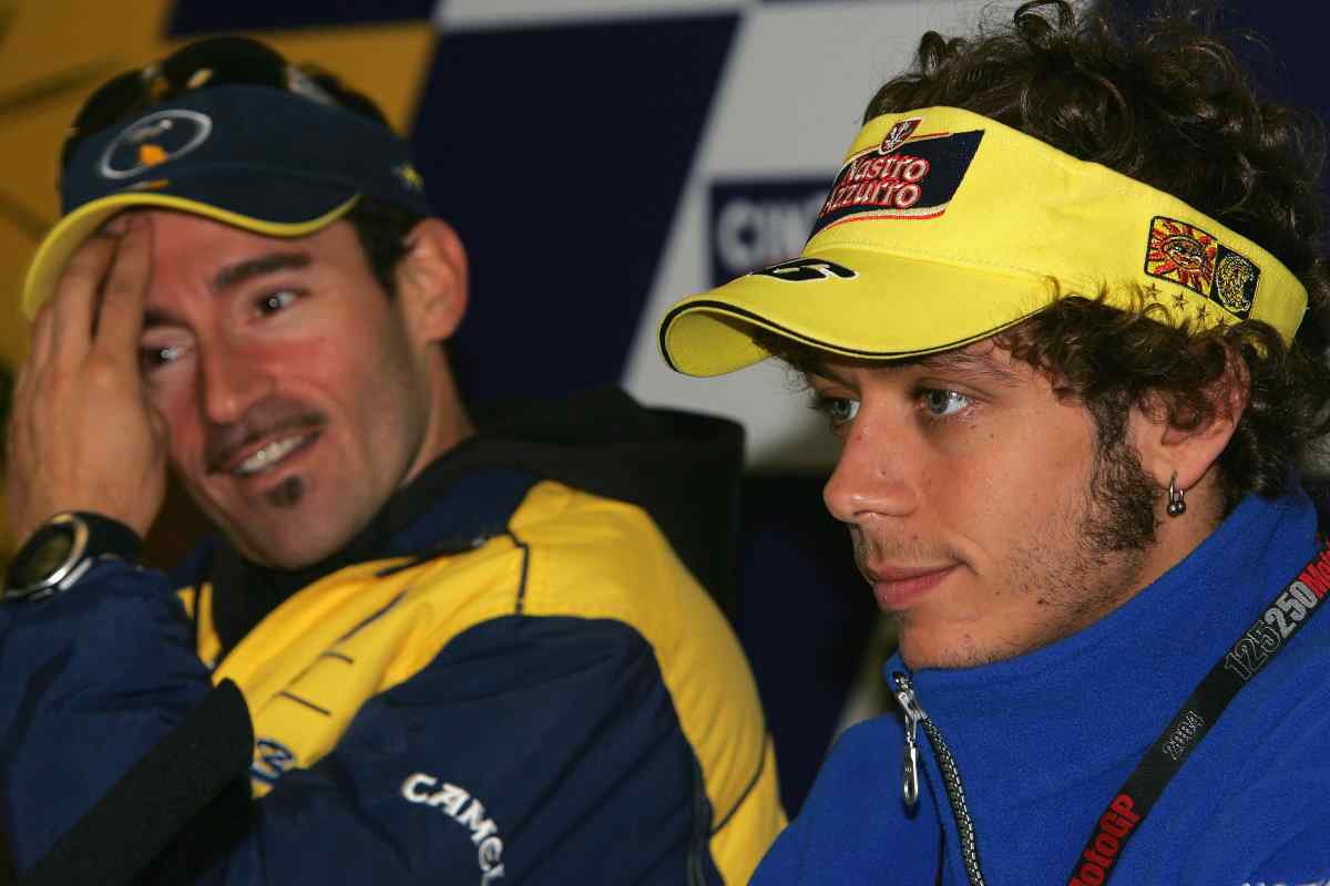 Valentino Rossi e Max Biaggi (GettyImages)