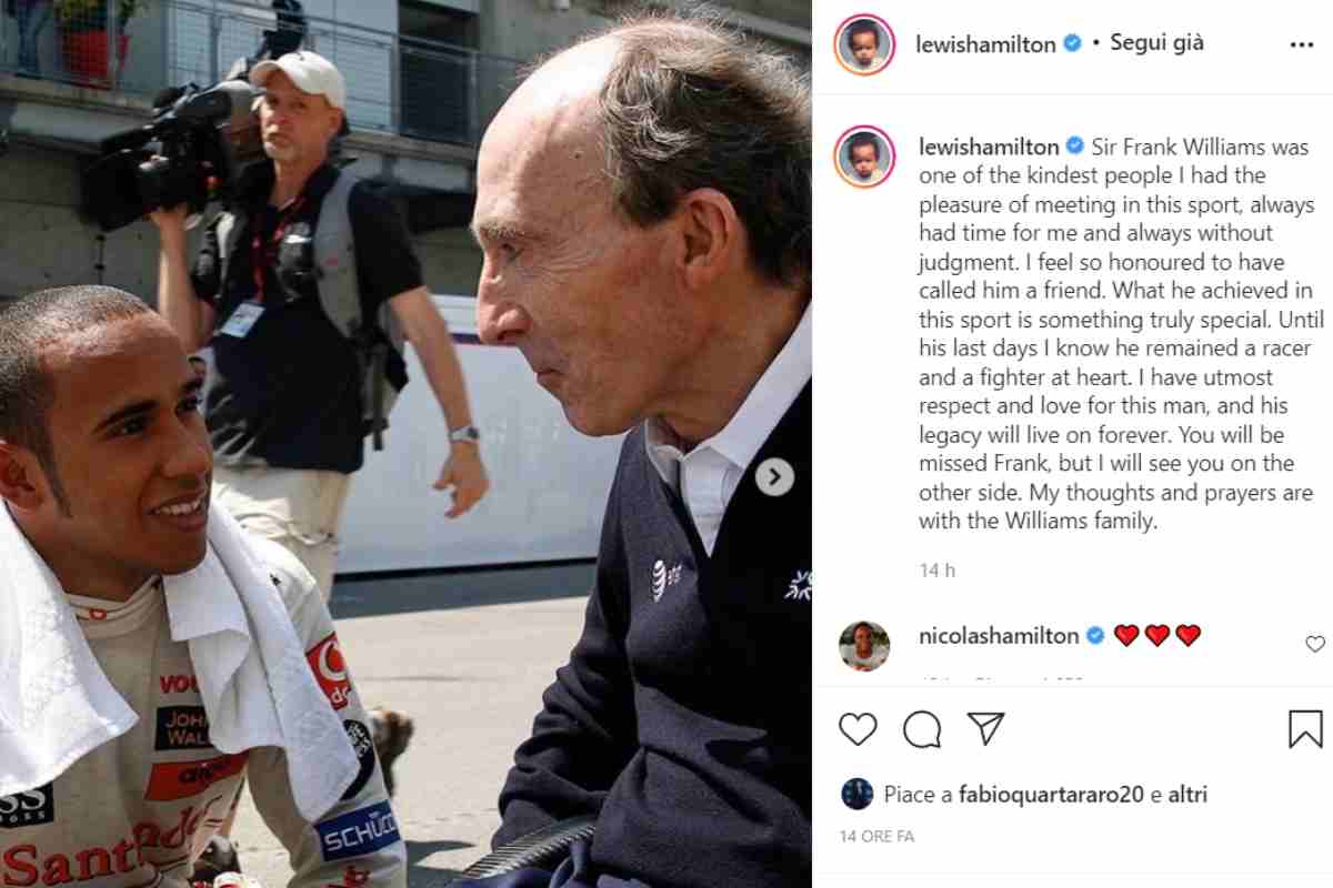Lewis Hamilton (Instagram)