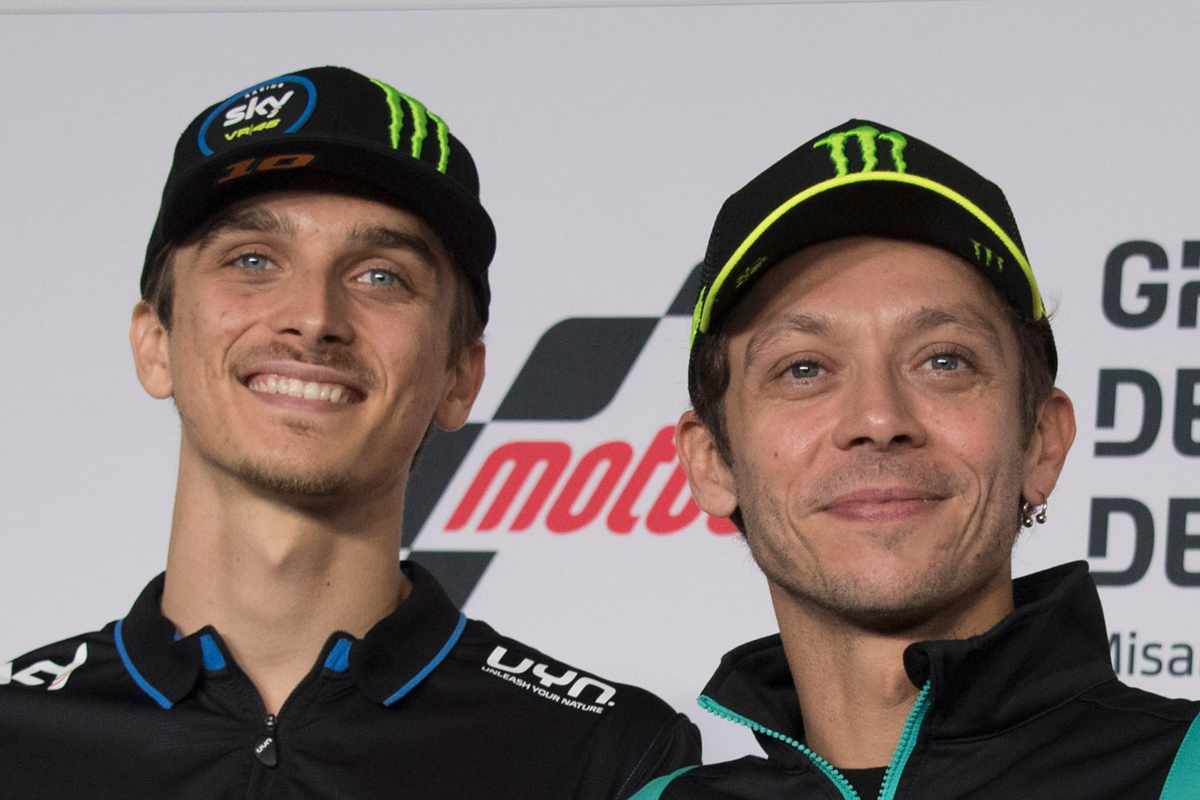 Luca Marini e Valentino Rossi (GettyImages)