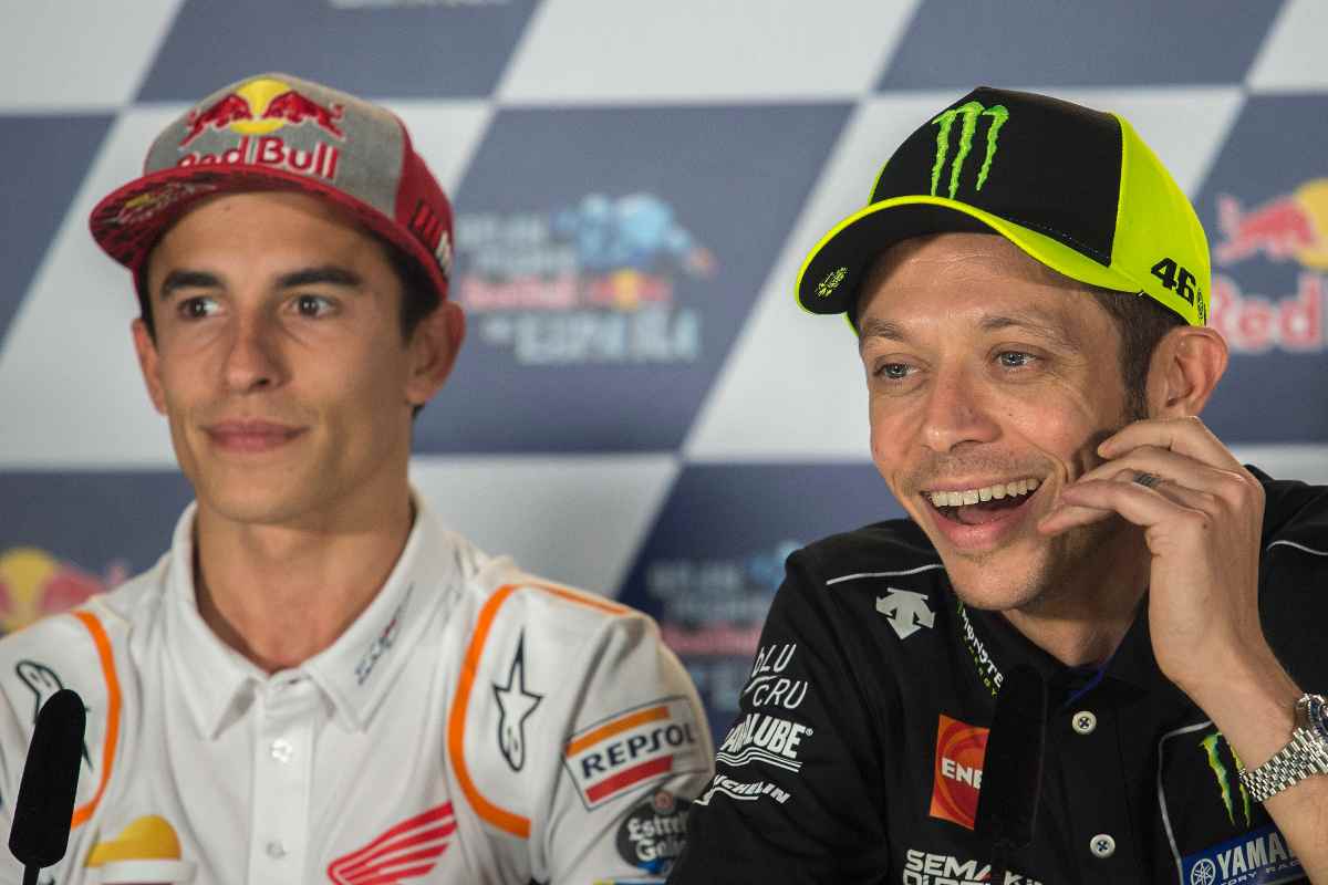 Valentino Rossi e Marc Marquez (GettyImages)