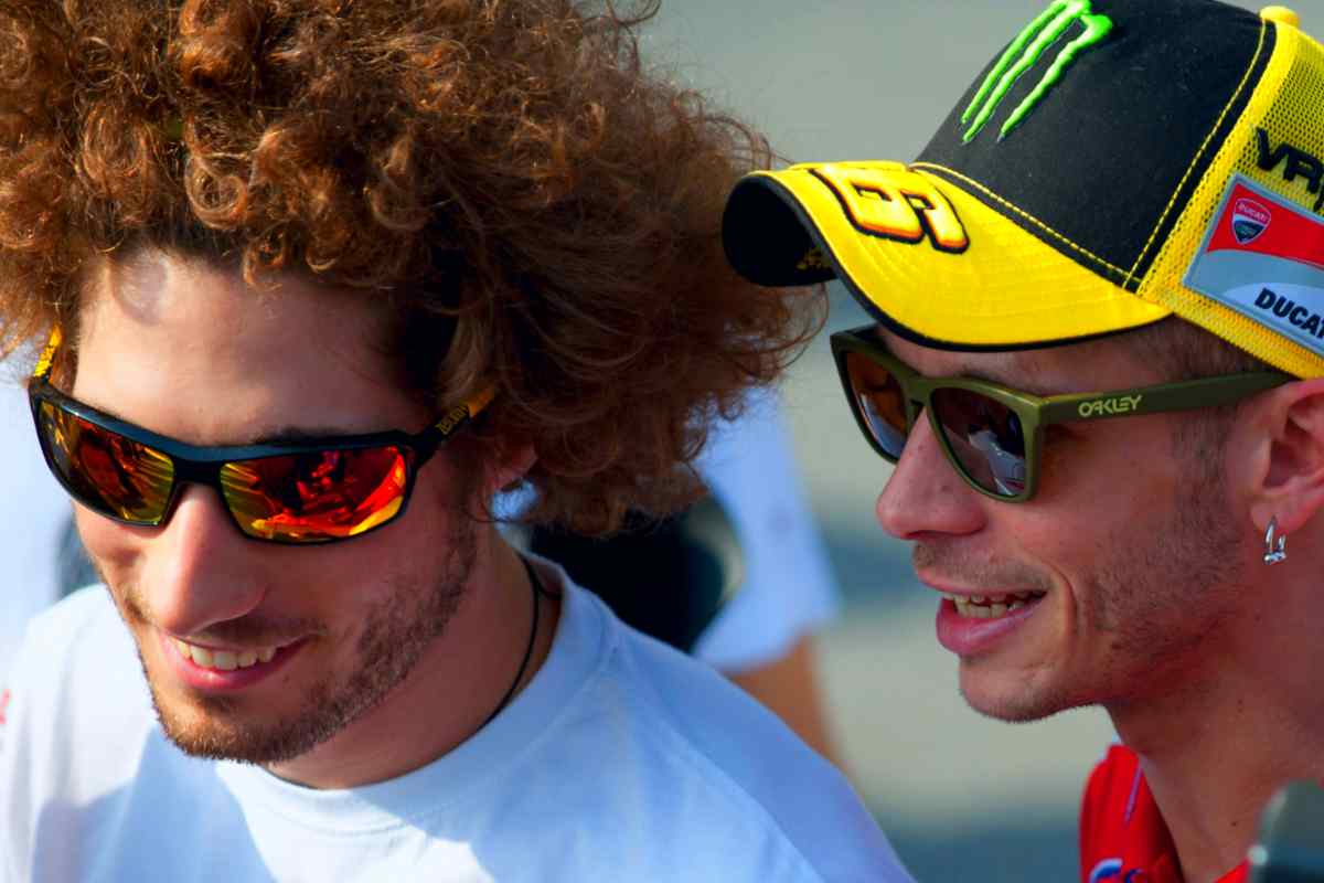 Valentino Rossi e Marco Simoncelli (GettyImages)