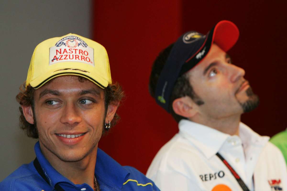 Valentino Rossi e Max Biaggi (GettyImages)