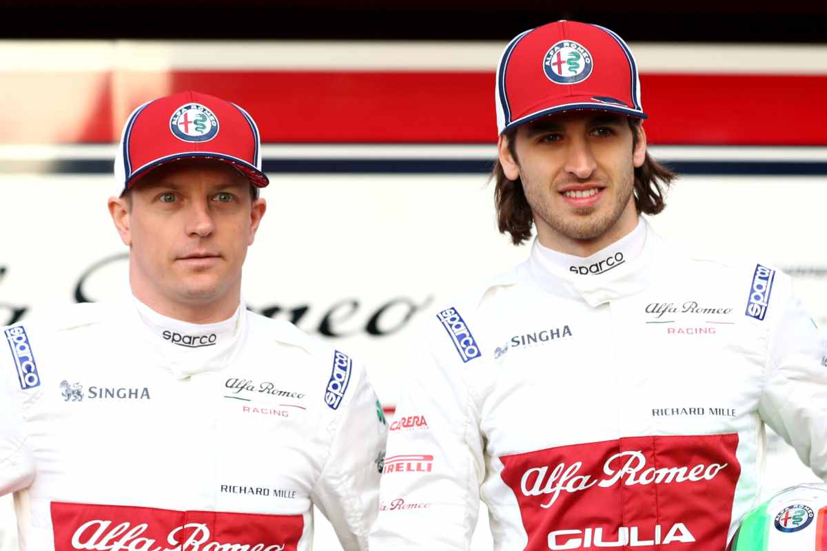 Kimi Raikkonen e Antonio Giovinazzi (GettyImages)