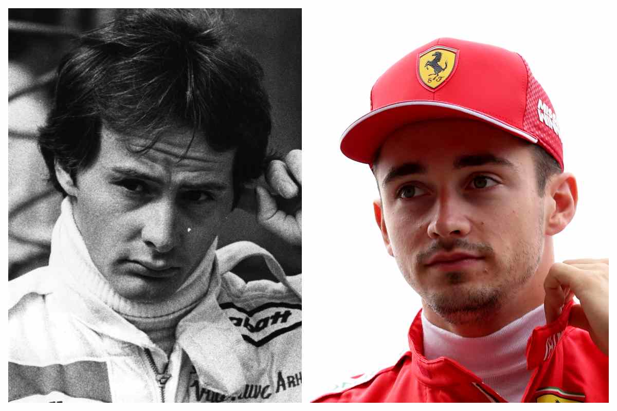 Gilles Villeneuve e Charles Leclerc (GettyImages)