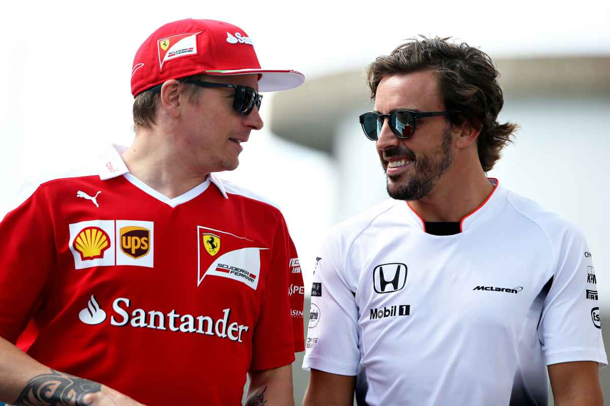 Kimi Raikkonen e Fernando Alonso (GettyImages)
