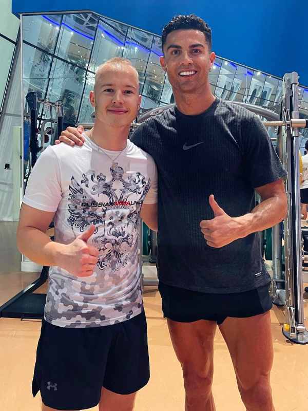 Nikita Mazepin e CR7 (Instagram)