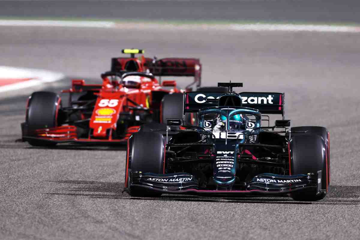 F1 Aston Martin e Ferrari (GettyImages)