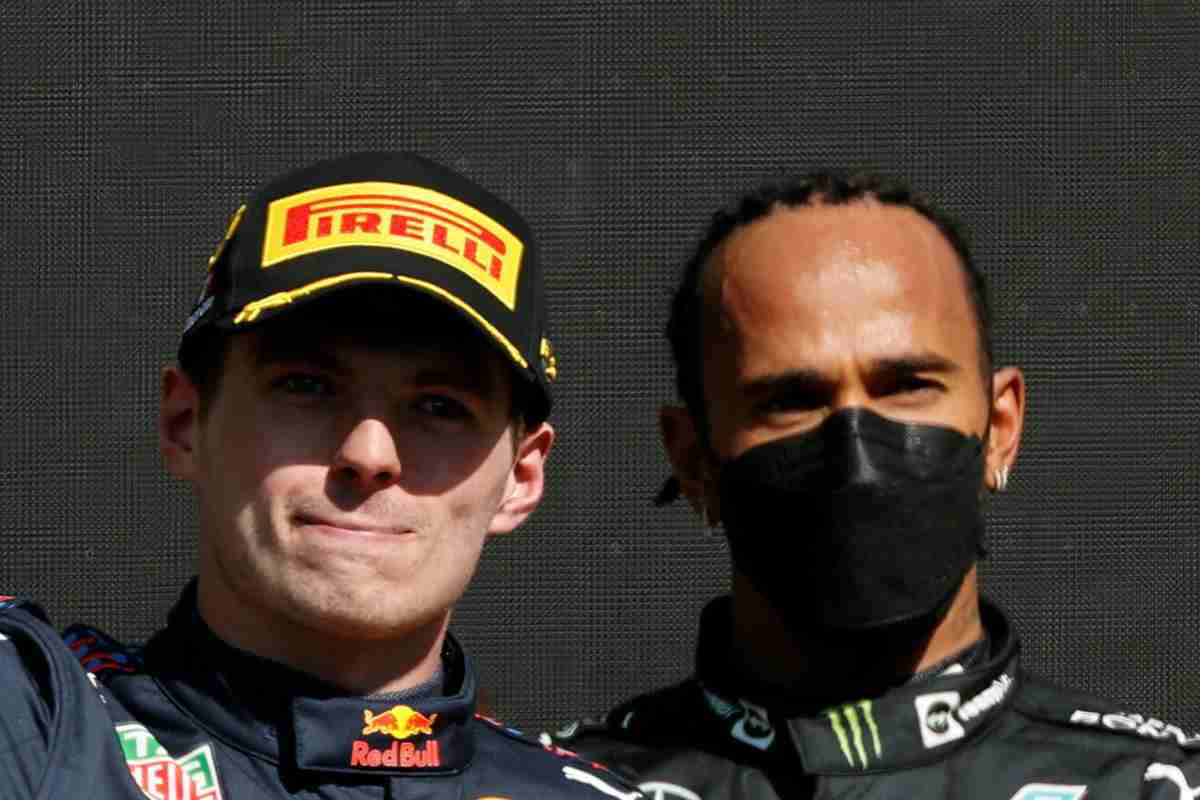 F1 Lewis Hamilton e Max Verstappen (ANSA)