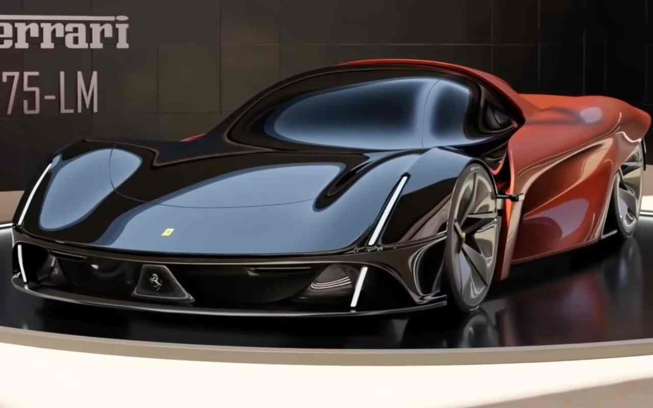 La concept car Ferrari per festeggiare i suoi 75 anni (foto NewCarDesign)