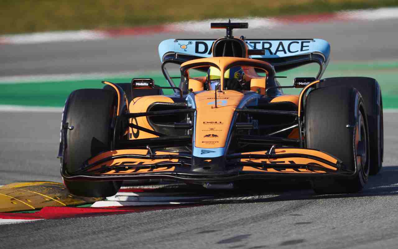 Lando Norris su McLaren (ANSA)