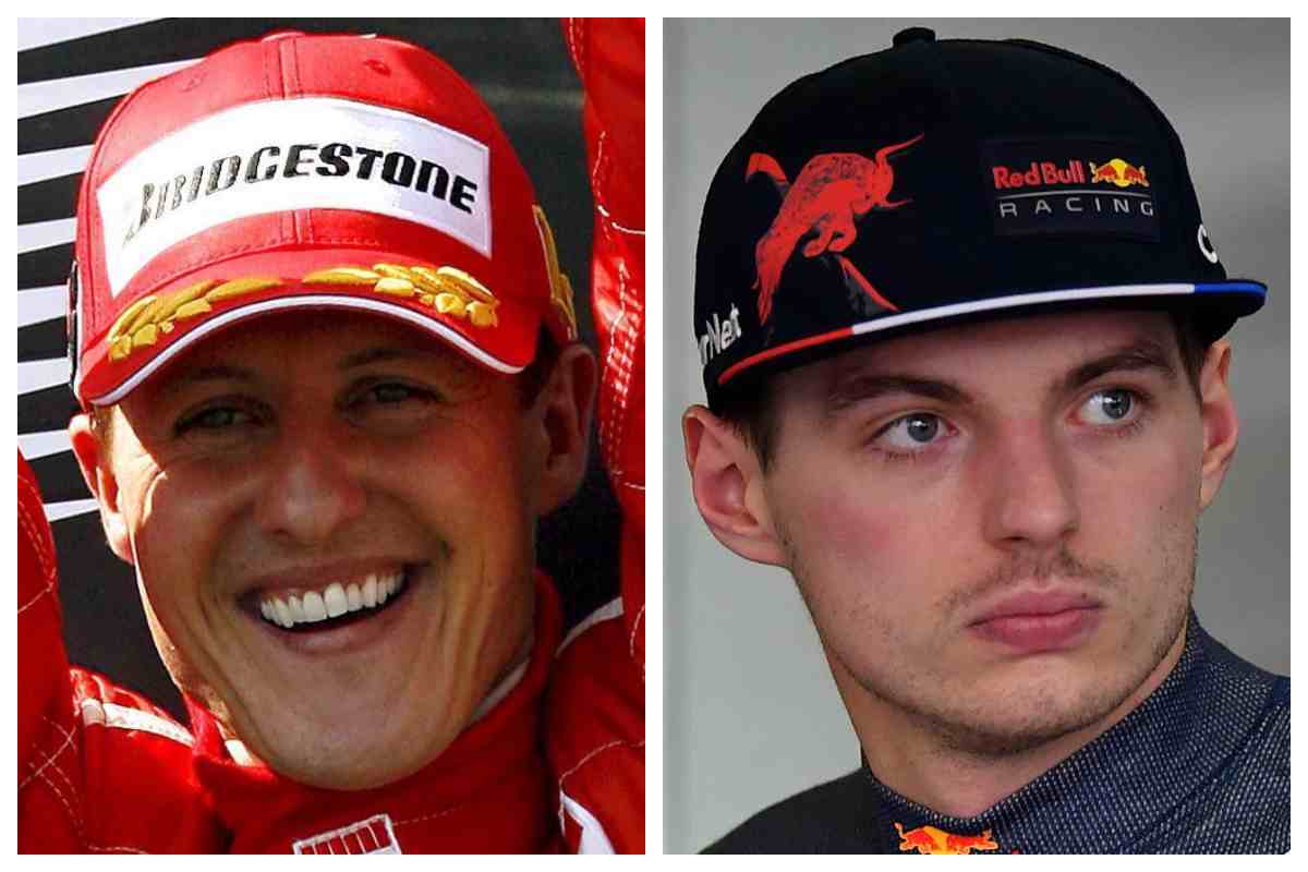 Schumacher Verstappen (Collage)