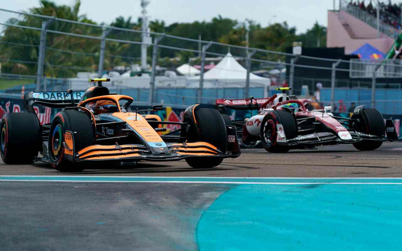 Una fase di gara della F1 a Miami (ANSA)