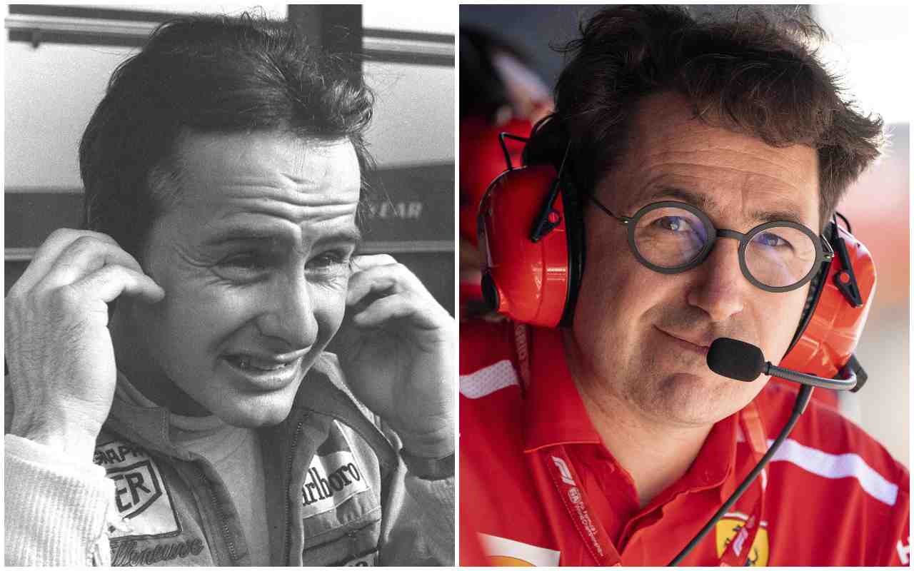 Gilles Villeneuve e Mattia Binotto (ANSA)