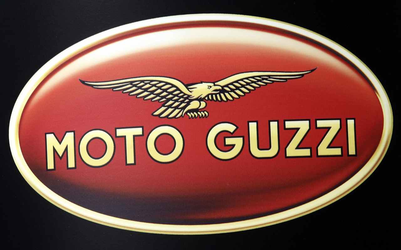 Il logo Moto Guzzi (ANSA)