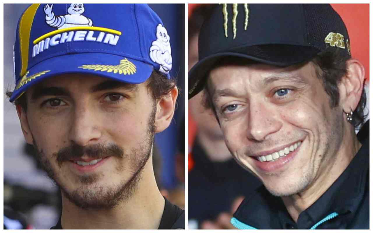 Pecco Bagnaia Valentino Rossi (Ansa Foto)