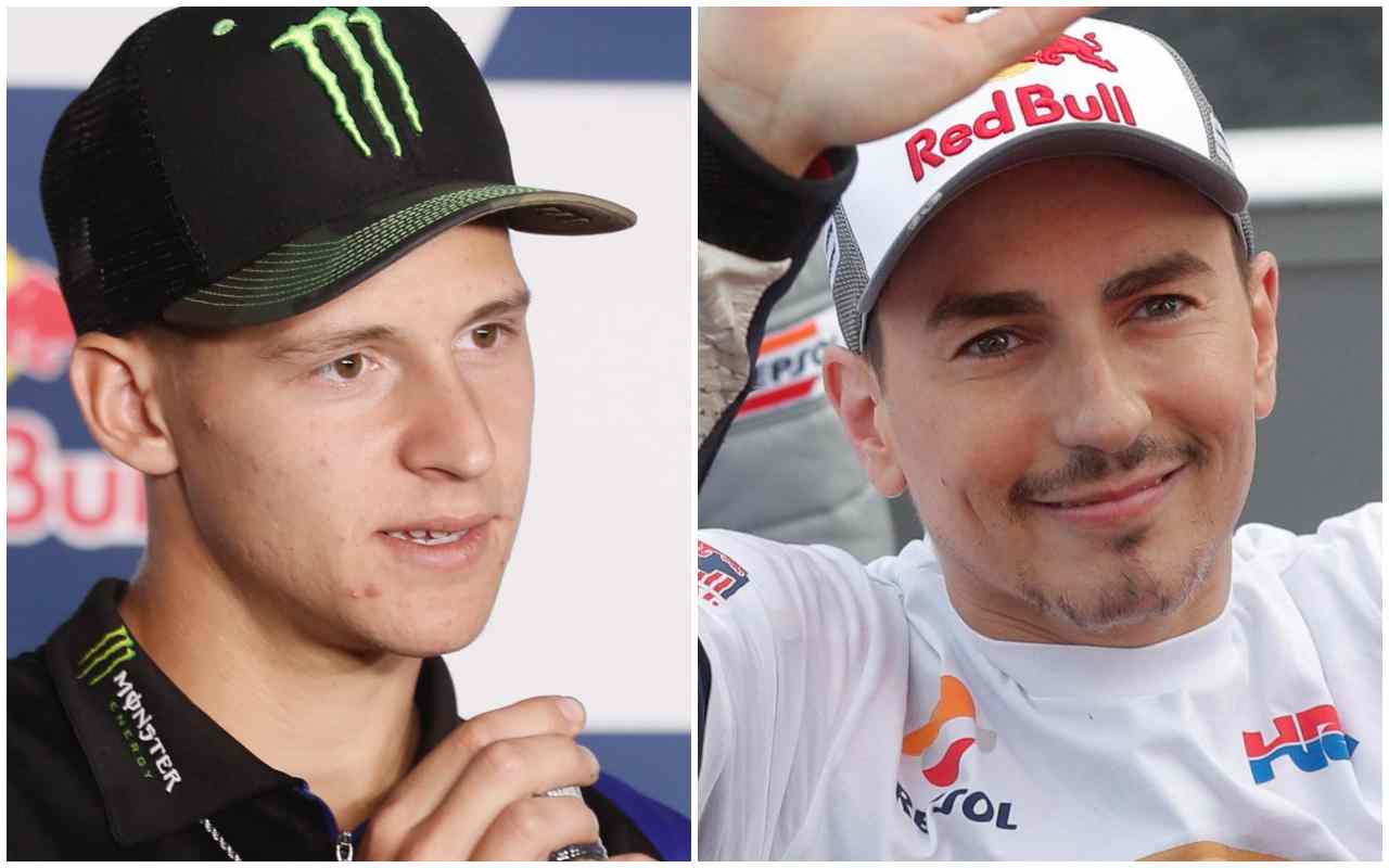 Quartararo e Jorge Lorenzo (ANSA)