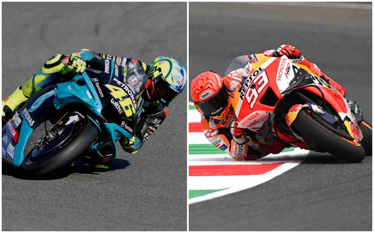 Valentino Rossi e Marc Marquez (ANSA)