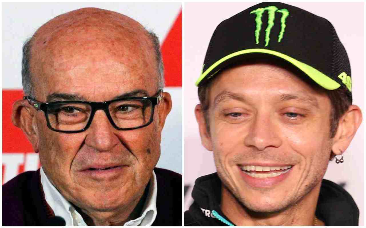 MotoGP Valentino Rossi e Carmelo Ezpeleta (ANSA)