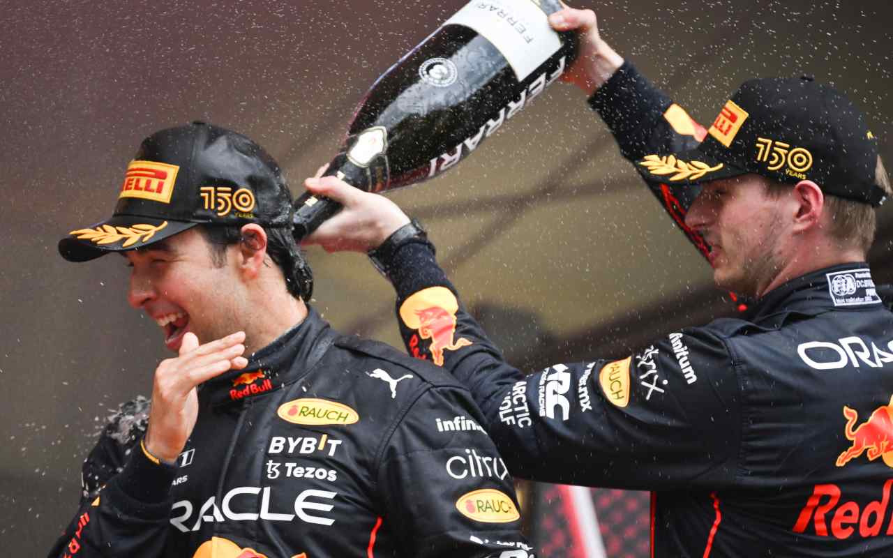Sergio Perez e Max Verstappen (ANSA)