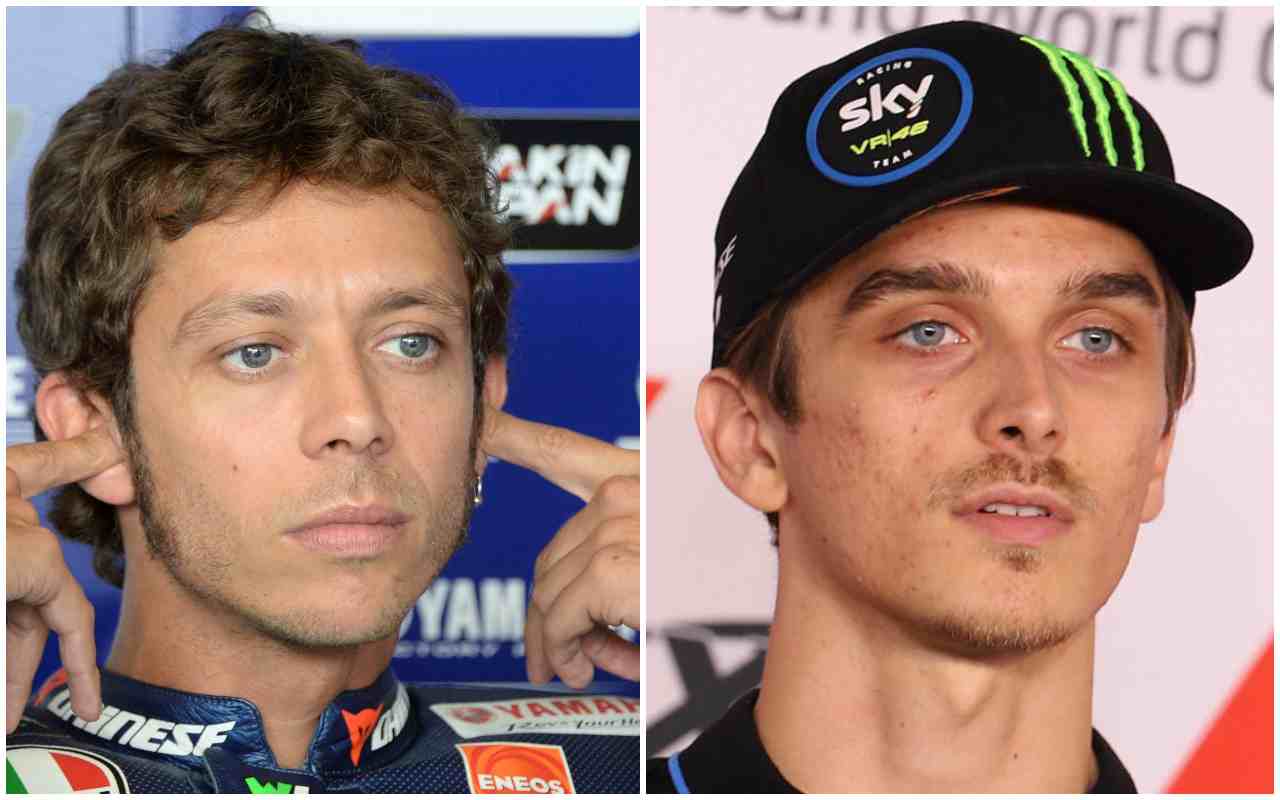 Valentino Rossi e Luca Marini (ANSA)