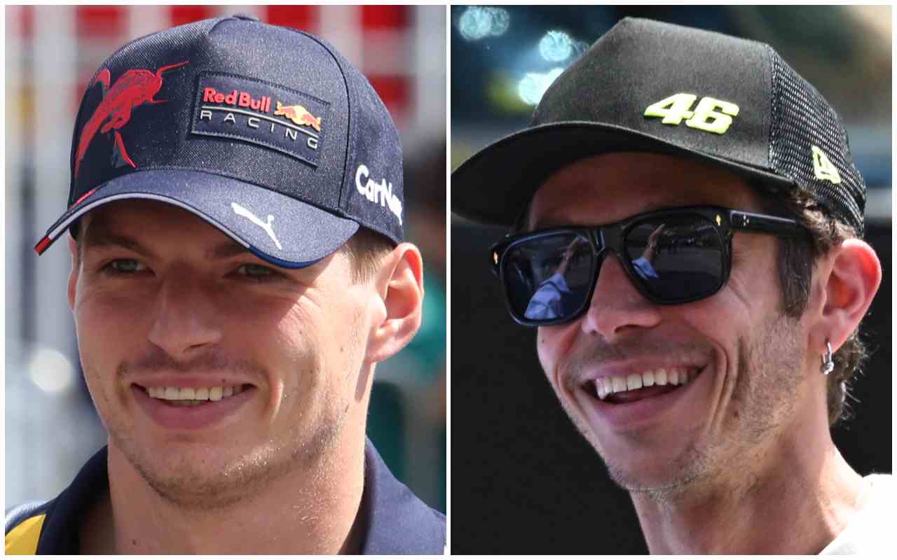 Max Verstappen Valentino Rossi (Ansa Foto)