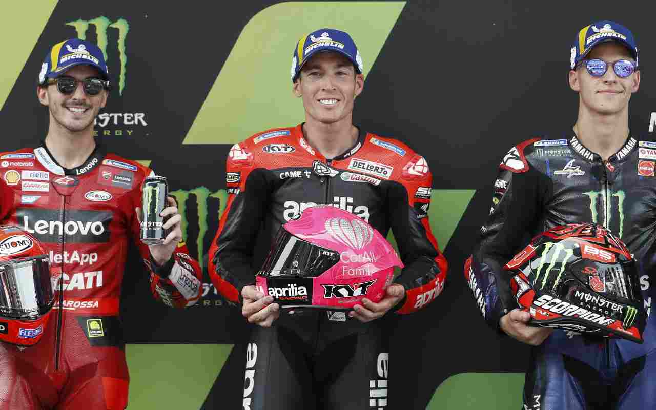 Bagnaia, Espargarò e Quartararo (ANSA)