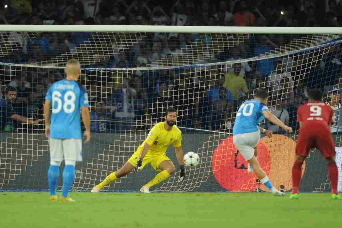 Napoli - Liverpool (Ansa foto)