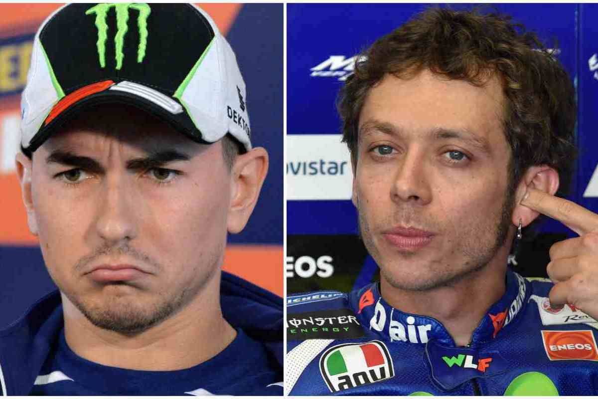 Jorge Lorenzo e Valentino Rossi che sfida